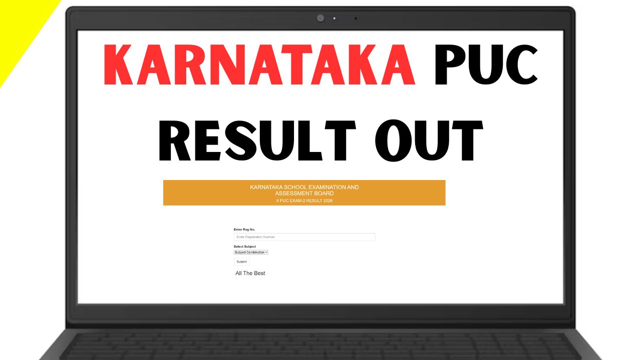 Karnataka 2nd PUC 2026 Result Out